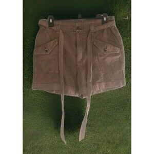 Women's Old Navy Extra High Waisted Tie-Front Cargo Workwear Shorts Size Small S
